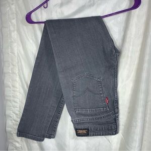 charcoal grey denim levi leggings